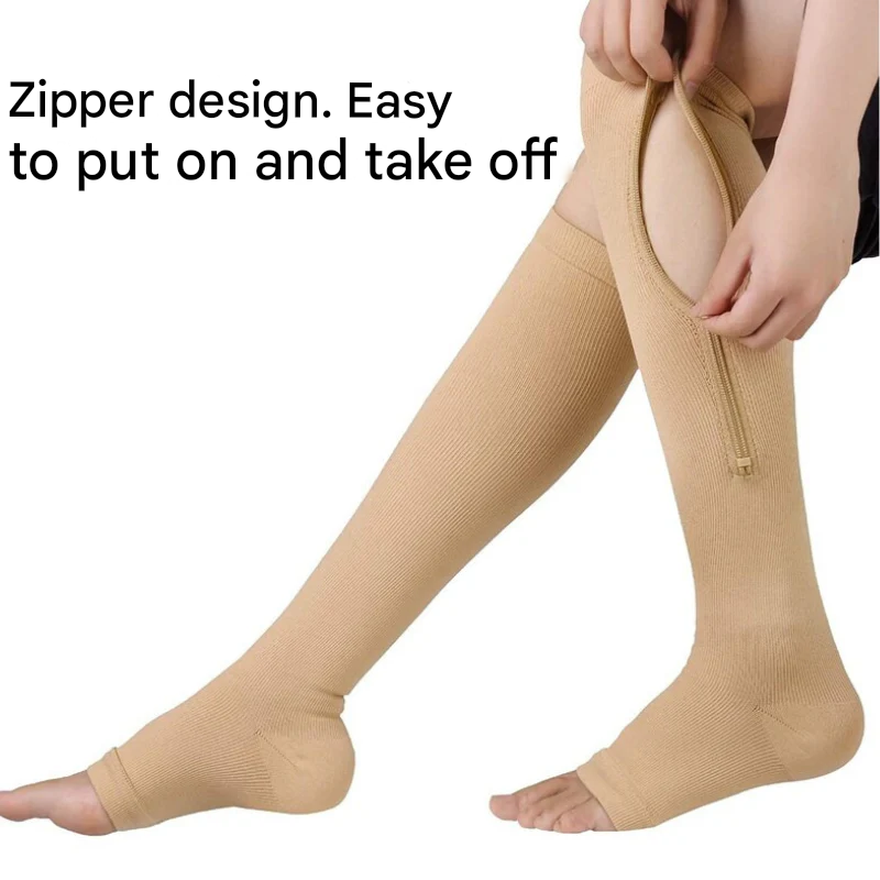 ZipSox™ Compression Socks with Zipper