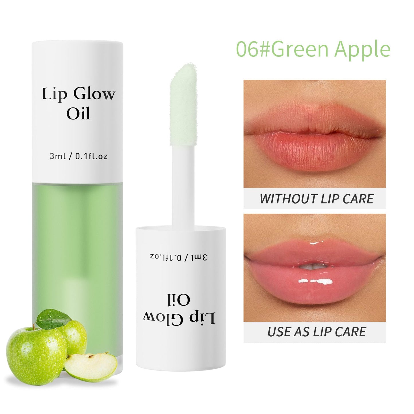 🌈 7-Color Fruit-Flavored Lip Oil - Hydrating Moisturizing Mirror-Gloss Lip Gloss