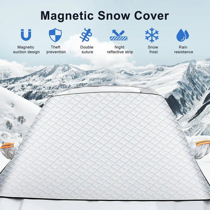 Car Windshield Snow & Sun Shade - Durable Winter/Summer Protector