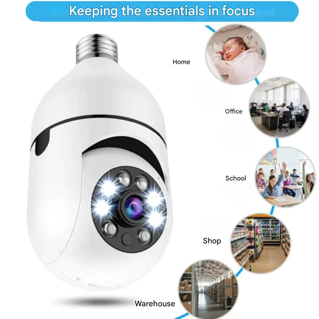 SpyBulb™ - Security WiFi Light Bulb Camera