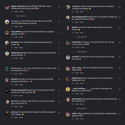 Kids'  Video Walkie-Talkie – 2-Pack HD Intercom for Playful, Secure Communication